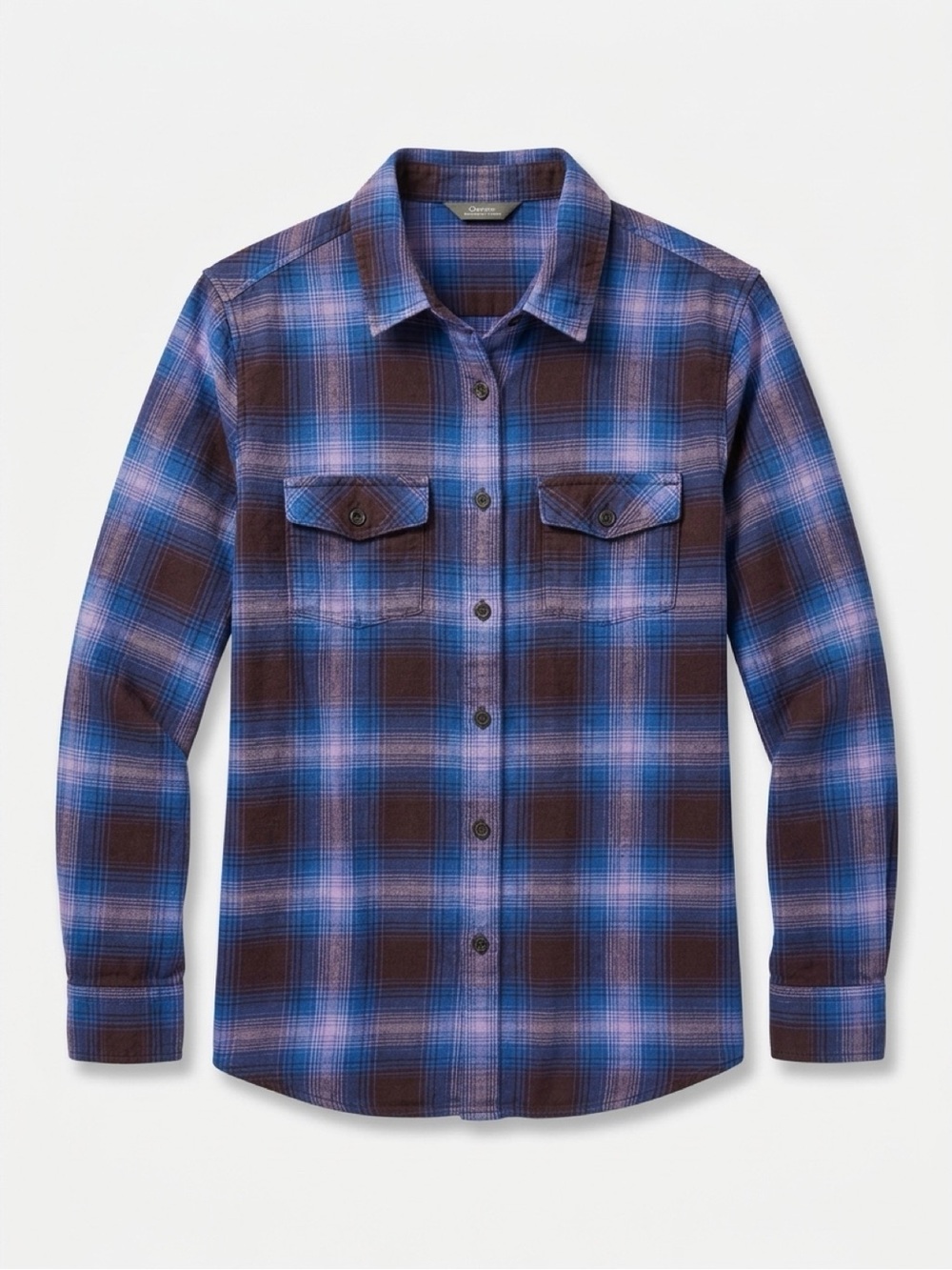 Eddie Bauer Classic Fit Plaid Button Down in purple